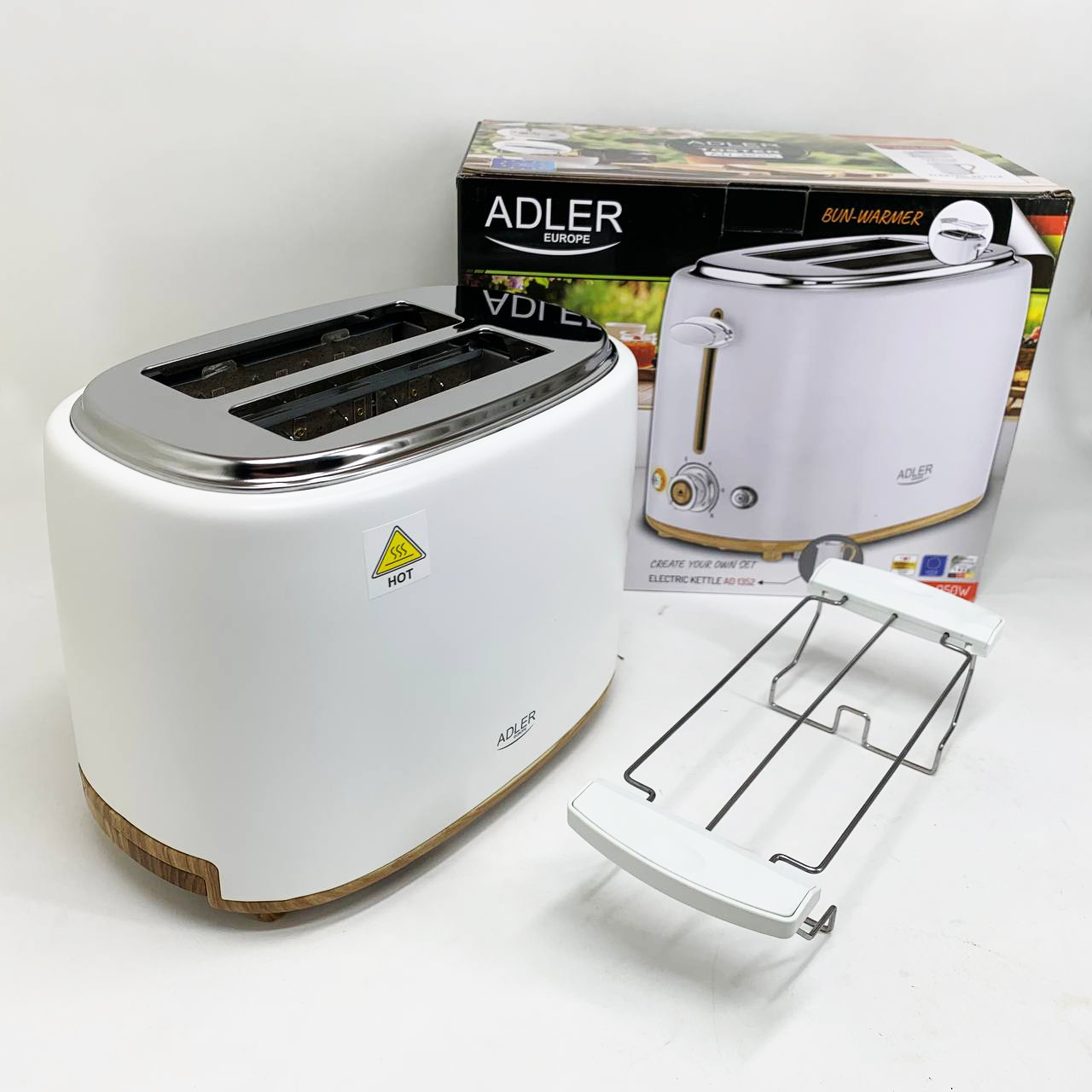 Тостер Adler AD 3225 з решіткою 950 Вт 6 рівнів обсмажування - Зображення 2