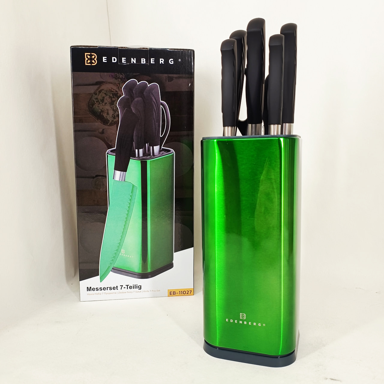 Набір ножів Edenberg EB-11027 7 предметів Green - Зображення 4