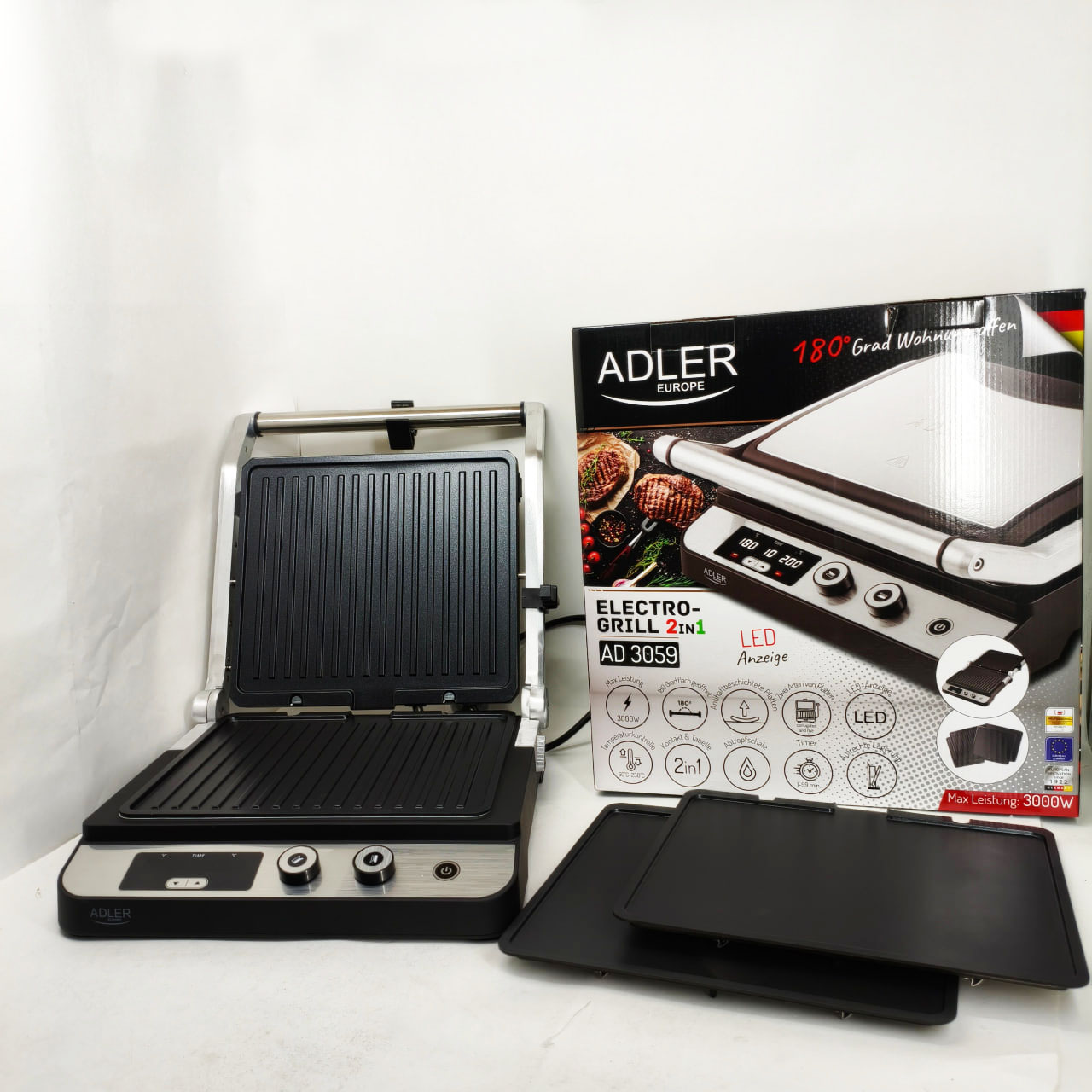 Контактний гриль Adler AD 3059 - Зображення 3