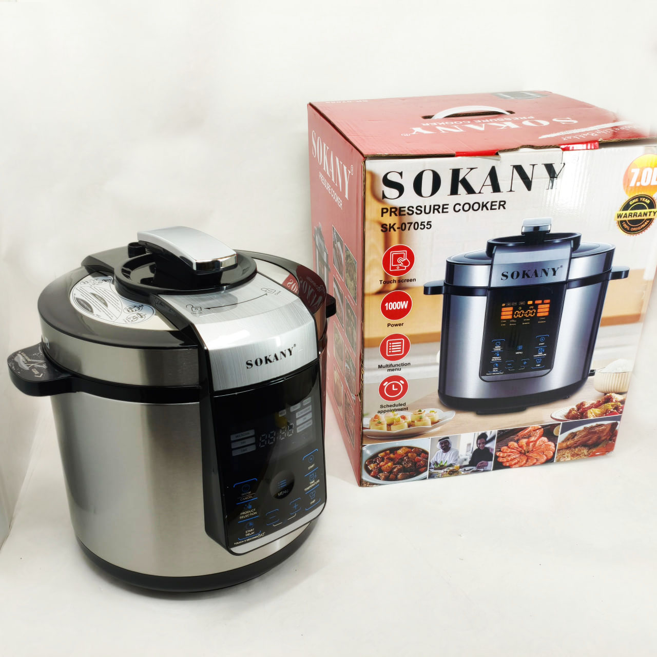 Мультиварка Sokany SK-07055 7 л 3в1 1000 Вт - Зображення 2