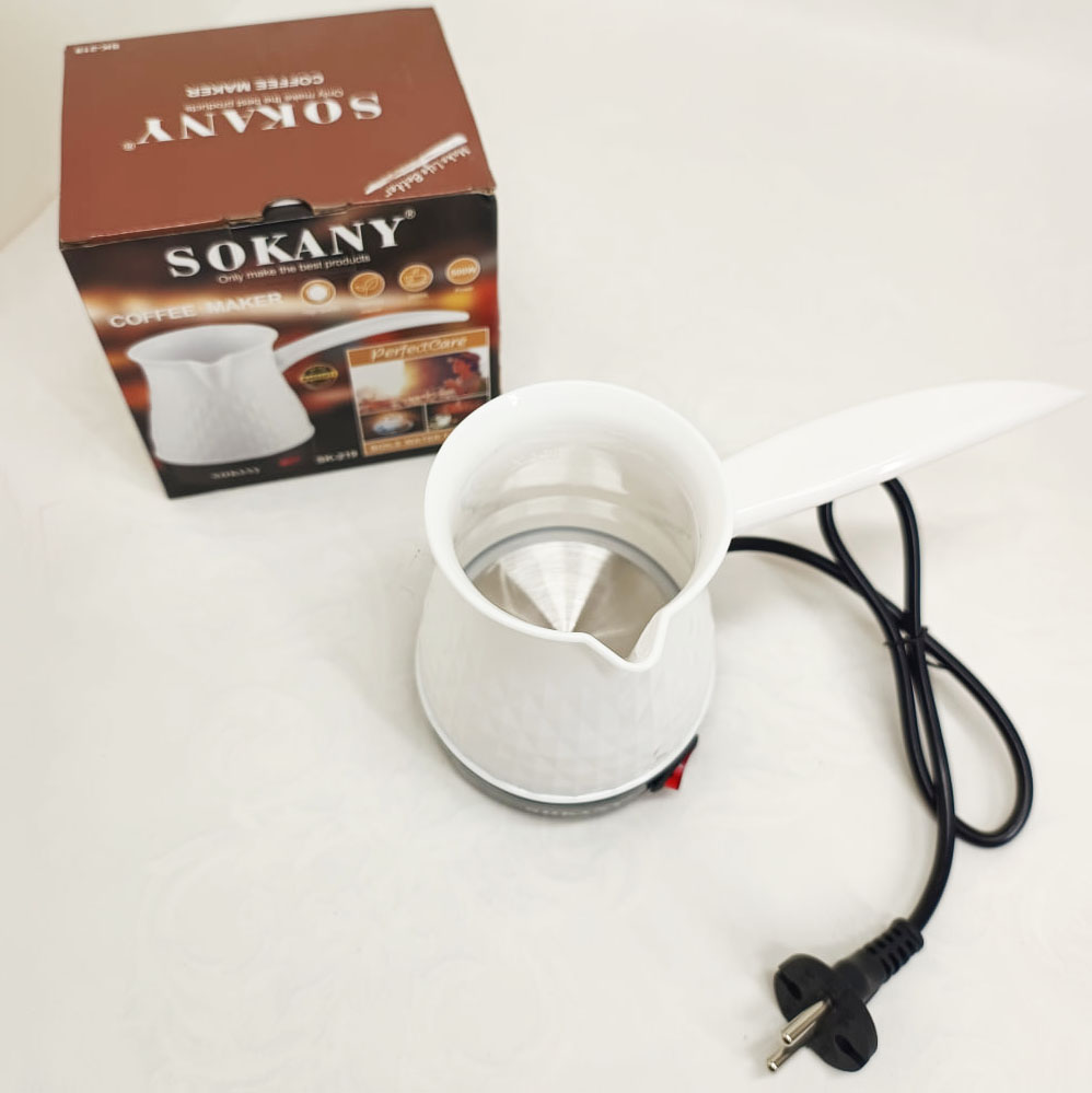 Електрична турка Sokany SK-219 500 мл 500 Вт для кави White - Зображення 2