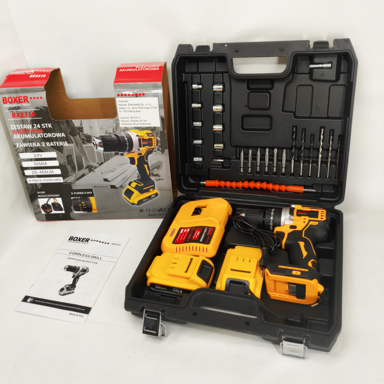 Портативний шуруповерт Boxer BX-3310 24 В - Зображення 2