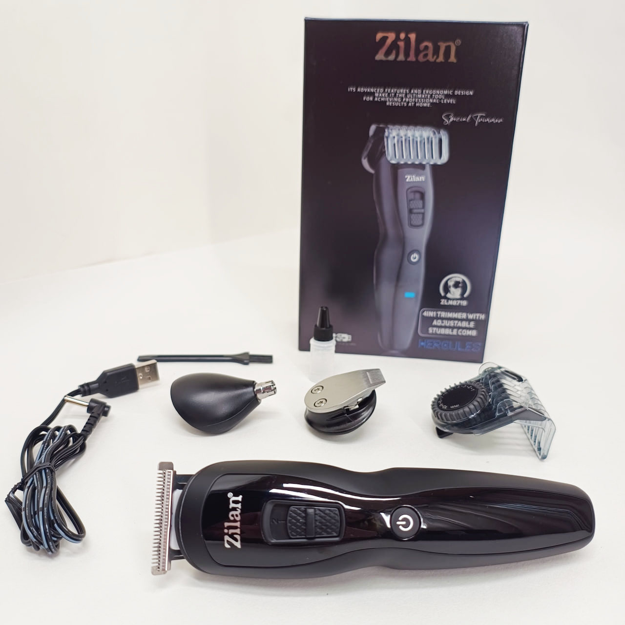 Тример для бороди та вух Zilan ZLN8719 4в1 - Зображення 2
