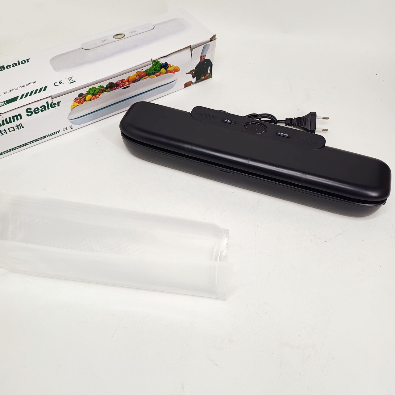 Вакуумний пакувальник автоматичний Vacuum Sealer з дисплеєм новий чорний - Зображення 4