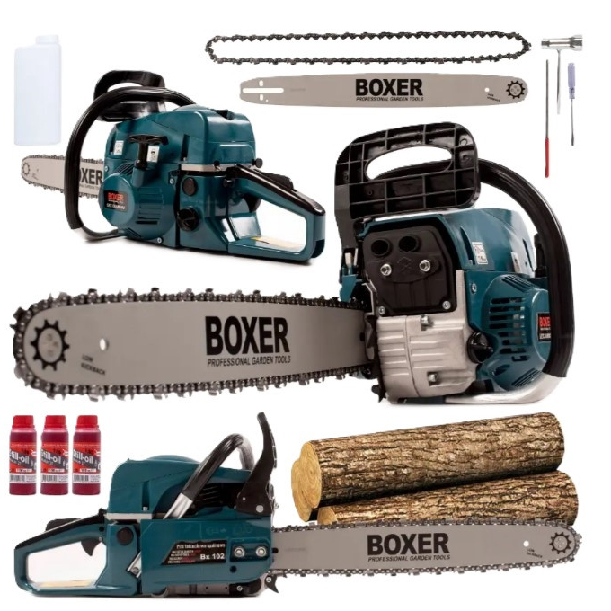 Бензопила Boxer BX-102 5,9 кВт з двома напрямними ланцюгами