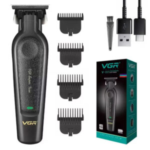 Акумуляторна машинка для стрижки VGR V-995 з 4 насадками 2000 мАг USB