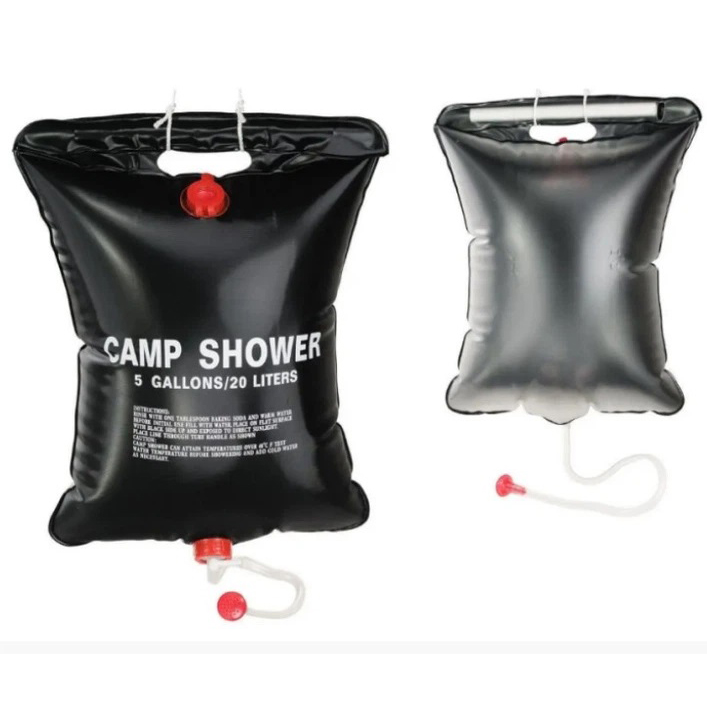 Походний душ 20 л 50 °C CAMP SHOWER 41×60 см з крюком та шнуром для підвісу - Зображення 4