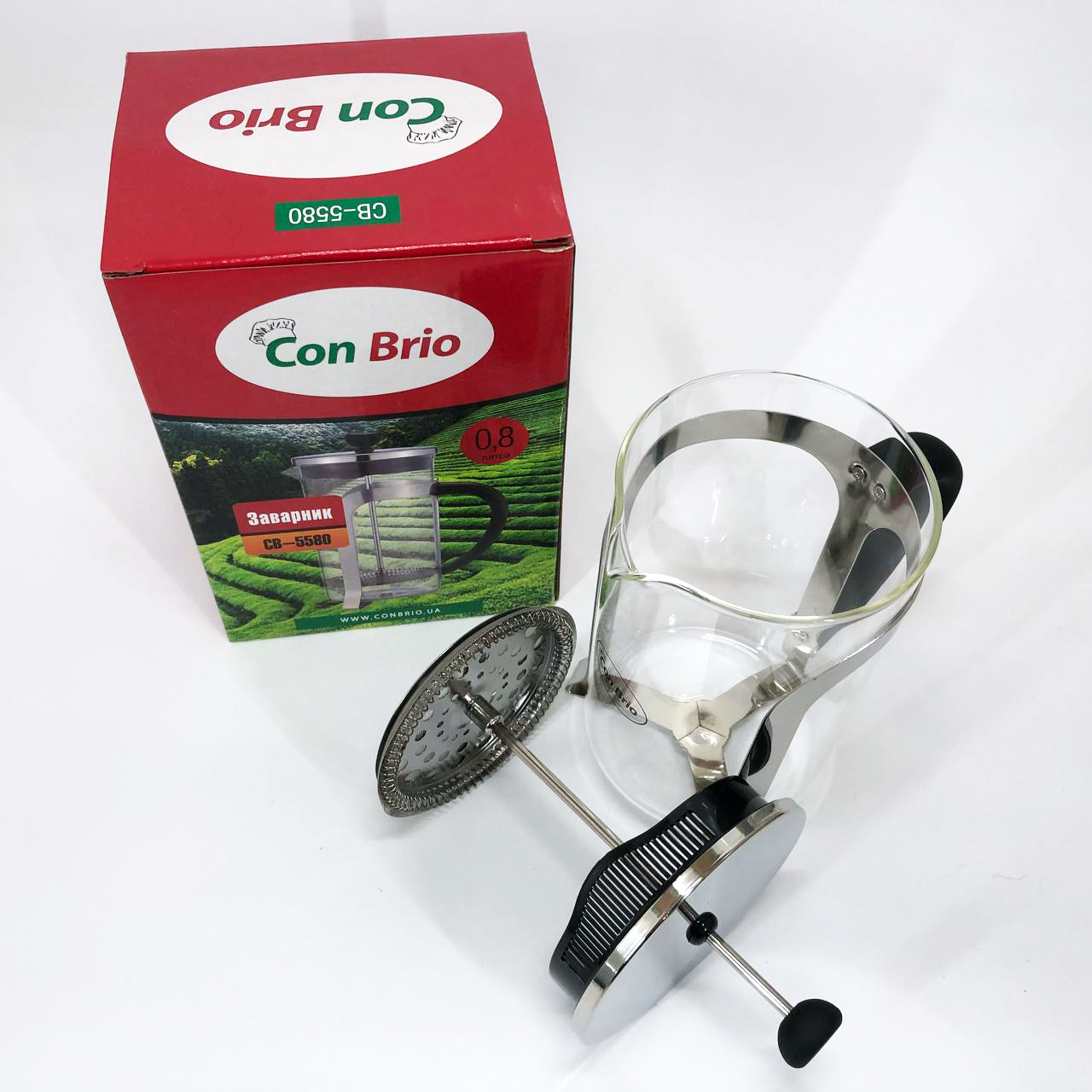 Френч-прес Con Brio CB-5580 0,8 л для заварювання - Зображення 5