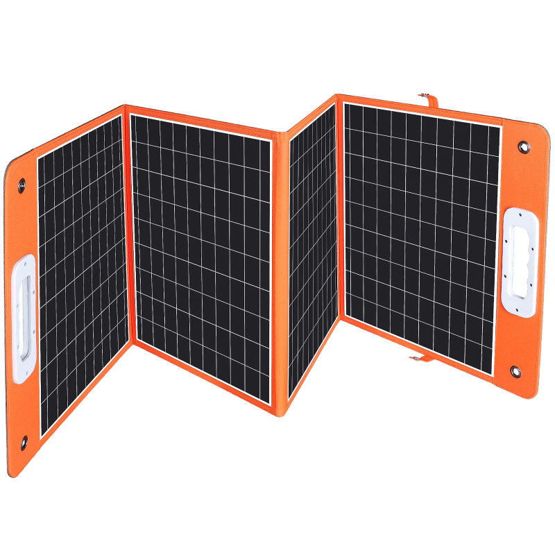 Портативна сонячна панель TSP-18V-100W Monocrystalline PD65W+QC3.0 (1USB-A/1C) - Зображення 3