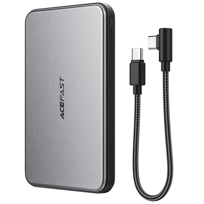 Повербанк Power Bank Acefast M30 PD20W з БЗП with cable 5000 mAh - Зображення 2