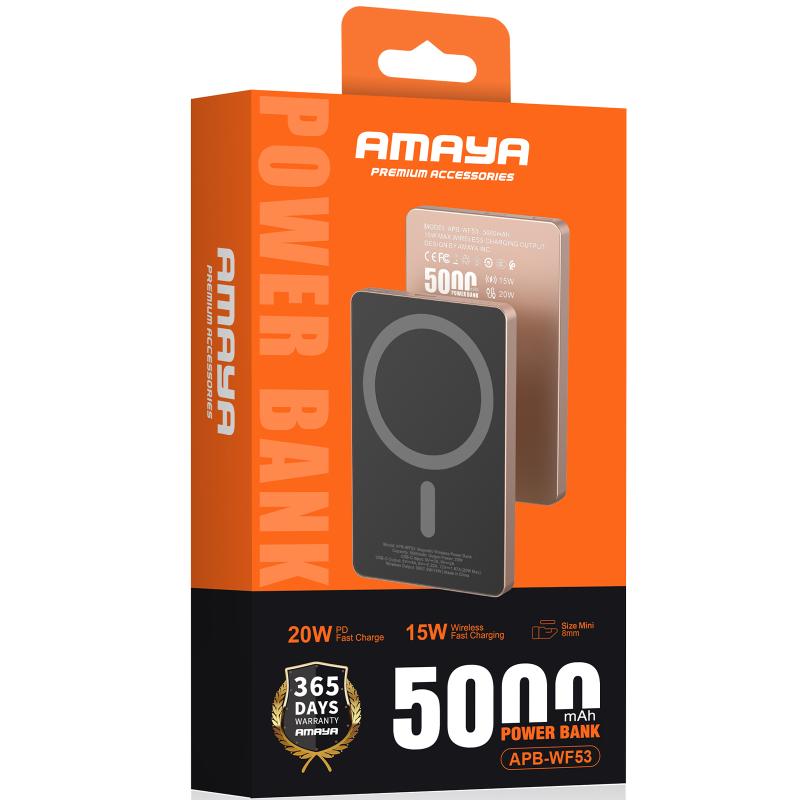 Повербанк Power Bank Amaya APB-WF53 15W з БЗП 5000 mAh - Зображення 2