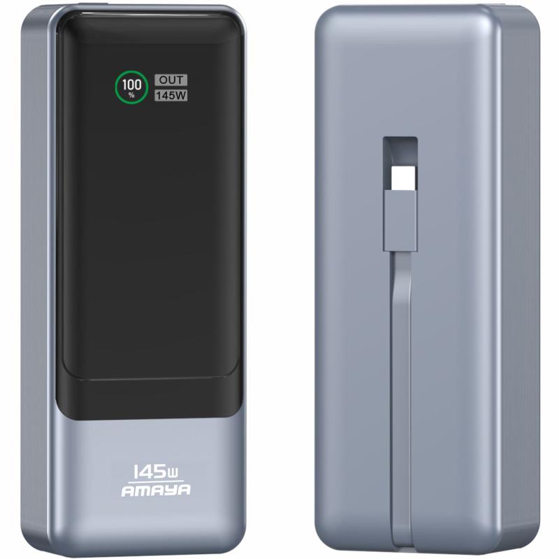 Повербанк Power Bank Amaya FD23 145W with display and cable 20000 mAh - Зображення 2