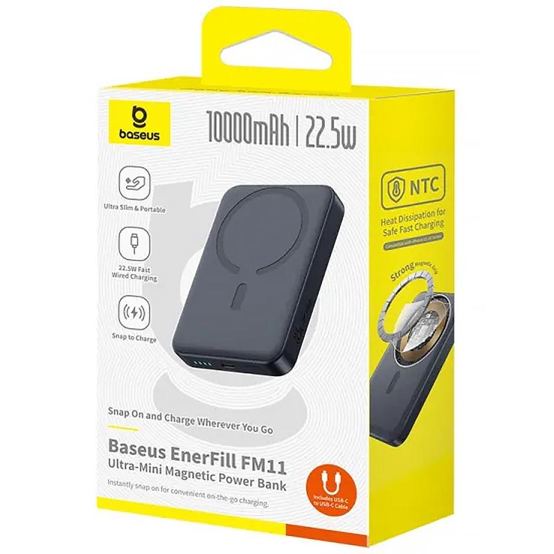 Повербанк Power Bank Baseus EnerFill FM11 Ultra-Mini 22.5W з БЗП 10000mAh (PPFM11-1022) - Зображення 5