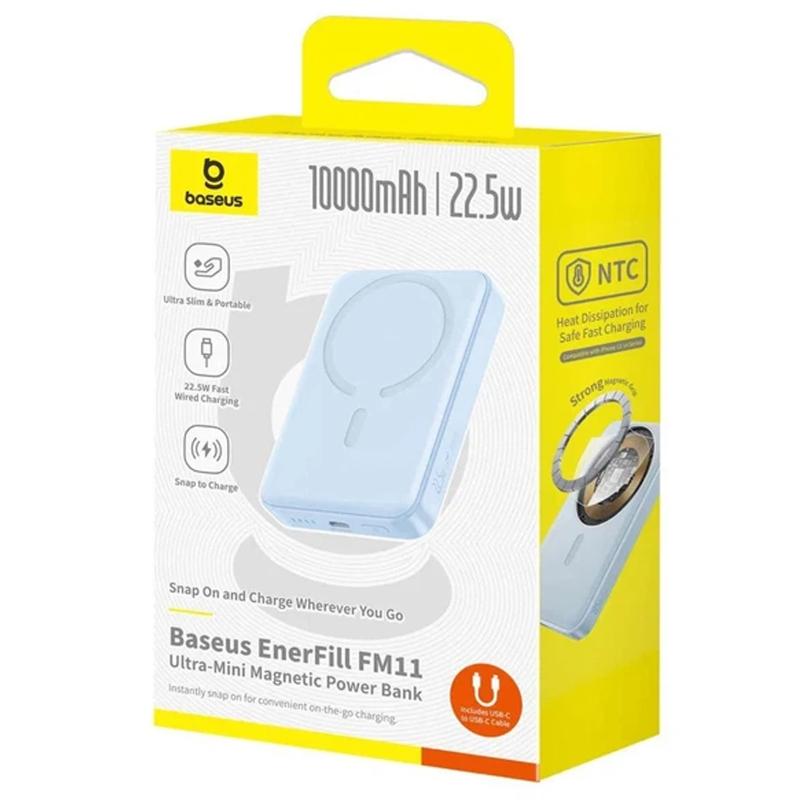 Повербанк Power Bank Baseus EnerFill FM11 Ultra-Mini 22.5W з БЗП 10000mAh (PPFM11-1022) - Зображення 2