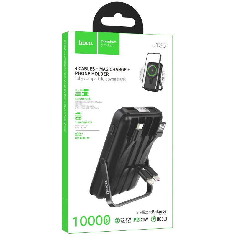 Повербанк Power Bank Hoco J135 Rico 22.5W+PD20W з БЗП 10000 mAh - Зображення 2