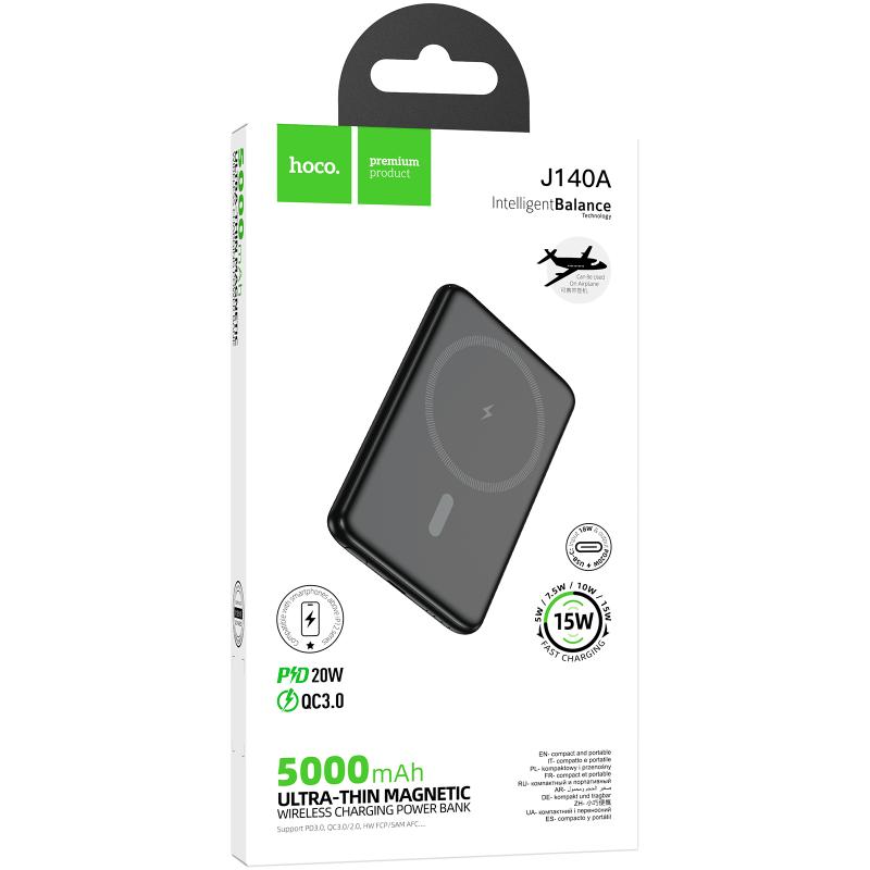 Повербанк Power Bank Hoco J140A Tony ultra-thin PD20W з БЗП 5000 mAh - Зображення 4