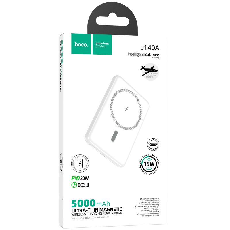 Повербанк Power Bank Hoco J140A Tony ultra-thin PD20W з БЗП 5000 mAh - Зображення 3