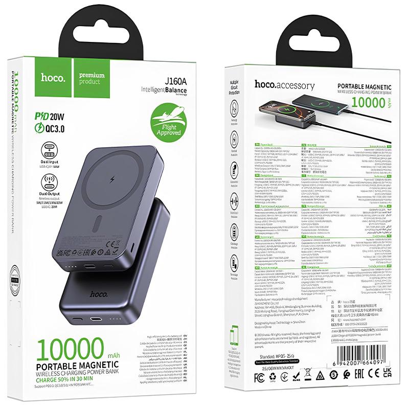 Повербанк Power Bank Hoco J160A Original PD20W з БЗП 10000 mAh - Зображення 2