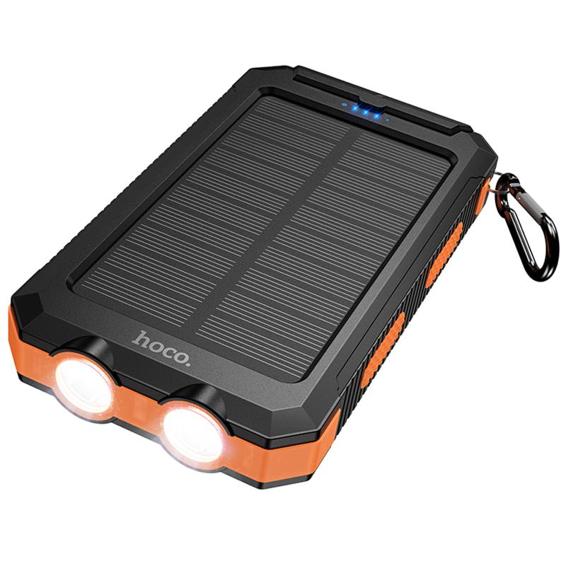 Повербанк Power Bank Hoco J164 Platinum solar 10.5W with lighting 8000 mAh - Зображення 3