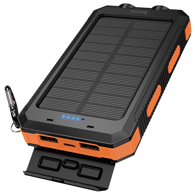Повербанк Power Bank Hoco J164 Platinum solar 10.5W with lighting 8000 mAh - Зображення 4