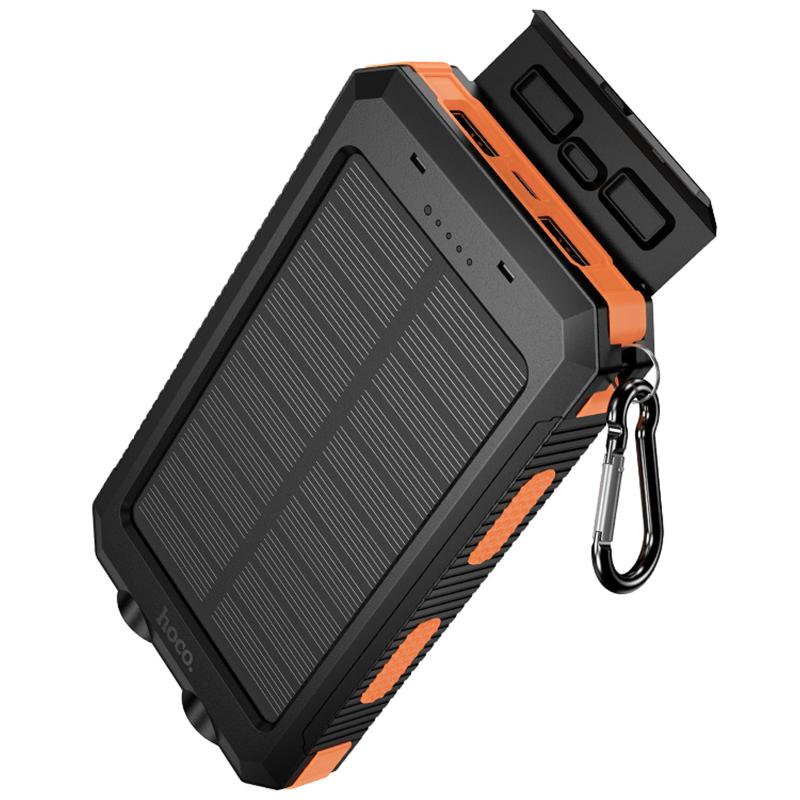 Повербанк Power Bank Hoco J164 Platinum solar 10.5W with lighting 8000 mAh - Зображення 5