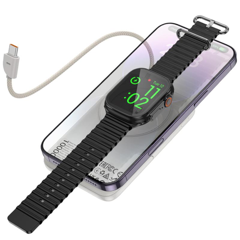 Повербанк Power Bank Hoco Q43 Clever PD20W з БЗП+iWatch Type-C 10000 mAh - Зображення 3
