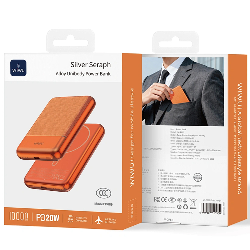 Повербанк Power Bank WIWU P089 Seraph PD20W з БЗП 10000 mAh - Зображення 4