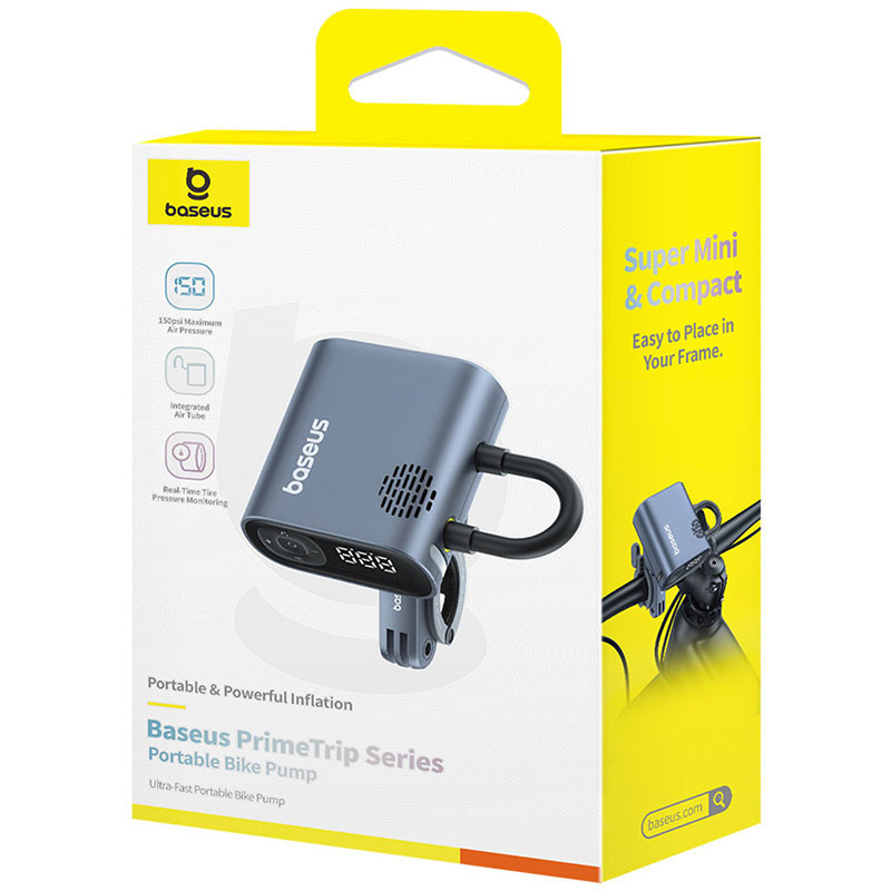 Портативний велосипедний насос Baseus PrimeTrip Series (C11169000121-00) - Зображення 6