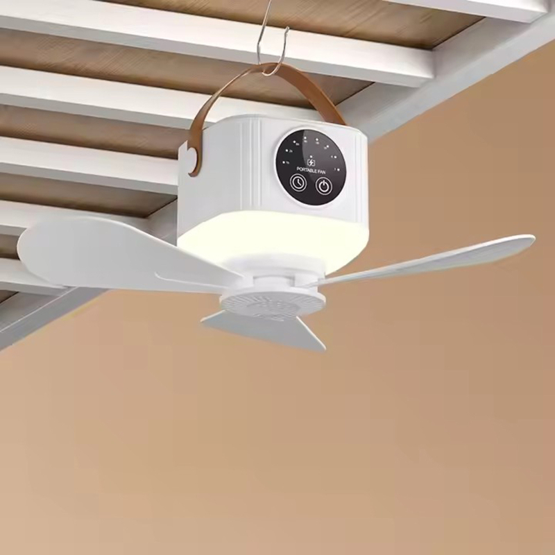 Портативний вентилятор D01 with LED and remote control 7200mAh - Зображення 3