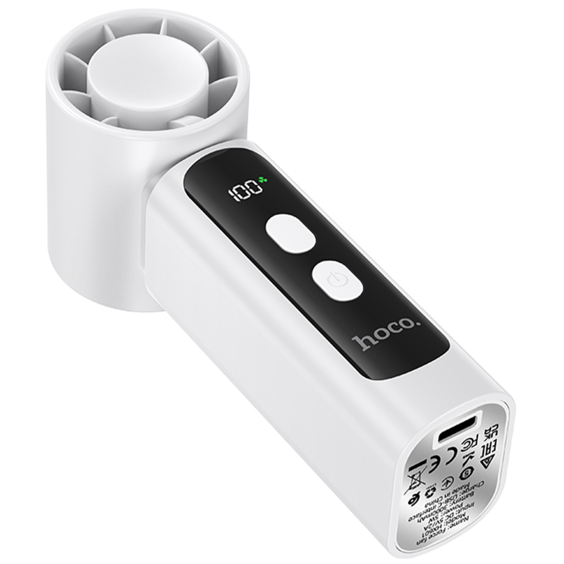 Портативний вентилятор Hoco HX601 handheld folding fan 3000 mAh - Зображення 4