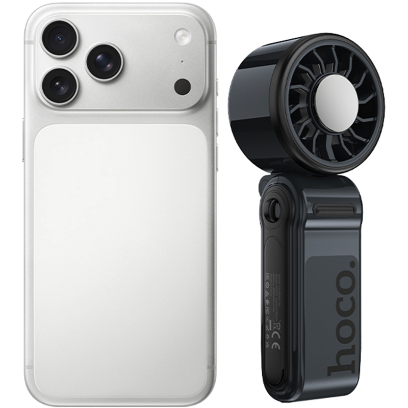 Портативний вентилятор Hoco HX604 handheld folding fan 3000 mAh - Зображення 4