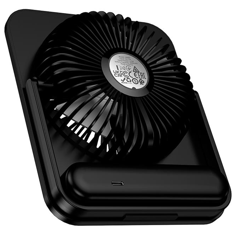 Портативний вентилятор Hoco HX607 handheld folding fan 2000 mAh - Зображення 3
