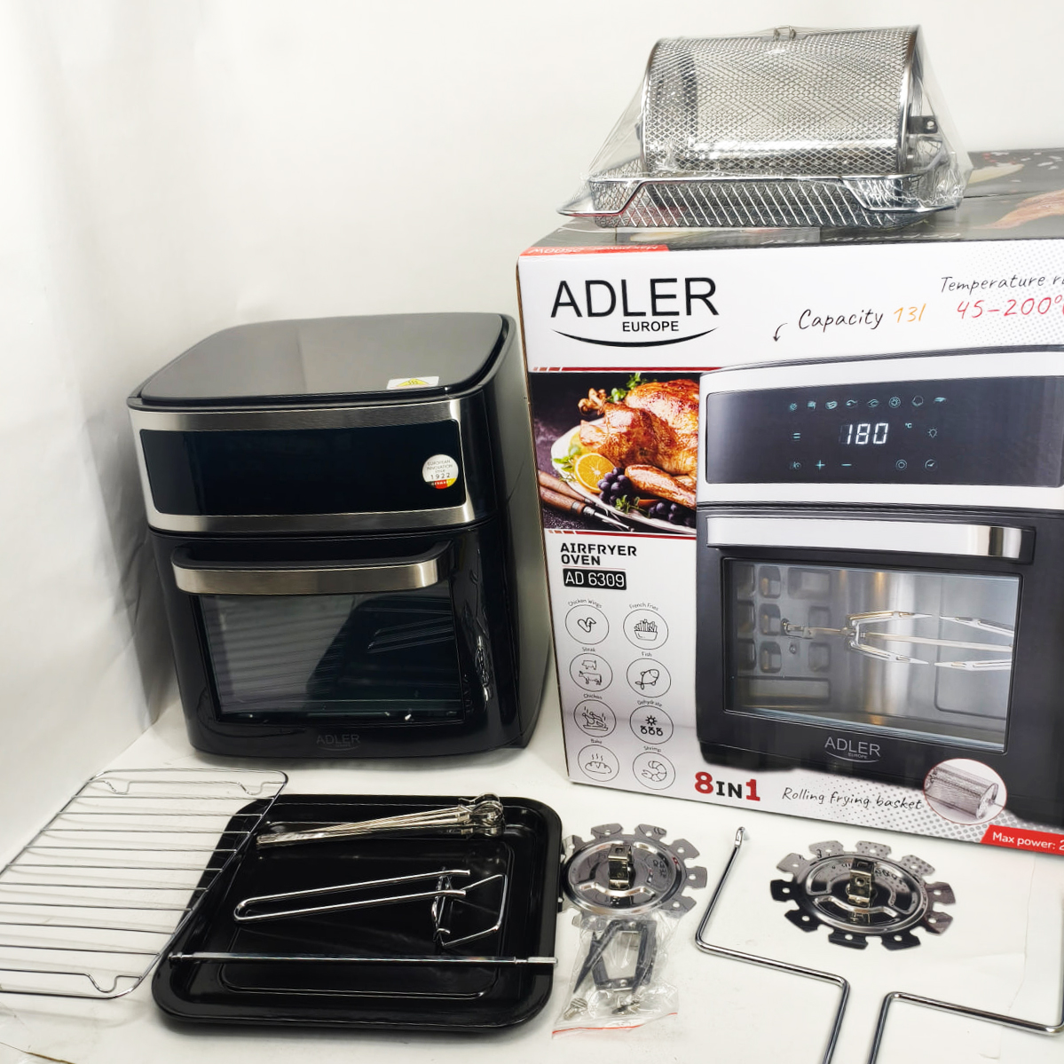Аерофритюрниця Adler AD 6309 13 л 2500 Вт - Зображення 4