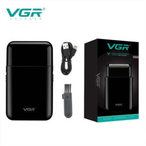 Акумуляторна електробритва VGR V-390 шейвер Black для гоління бороди та вусів