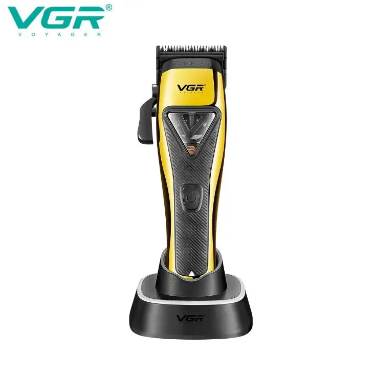 Машинка для стрижки VGR V-015 бездротова акумуляторна з 6 насадками - Зображення 5