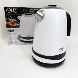 Чайник металевий Adler AD 1295 W 1,7 л з терморегулятором 40–100 °C White