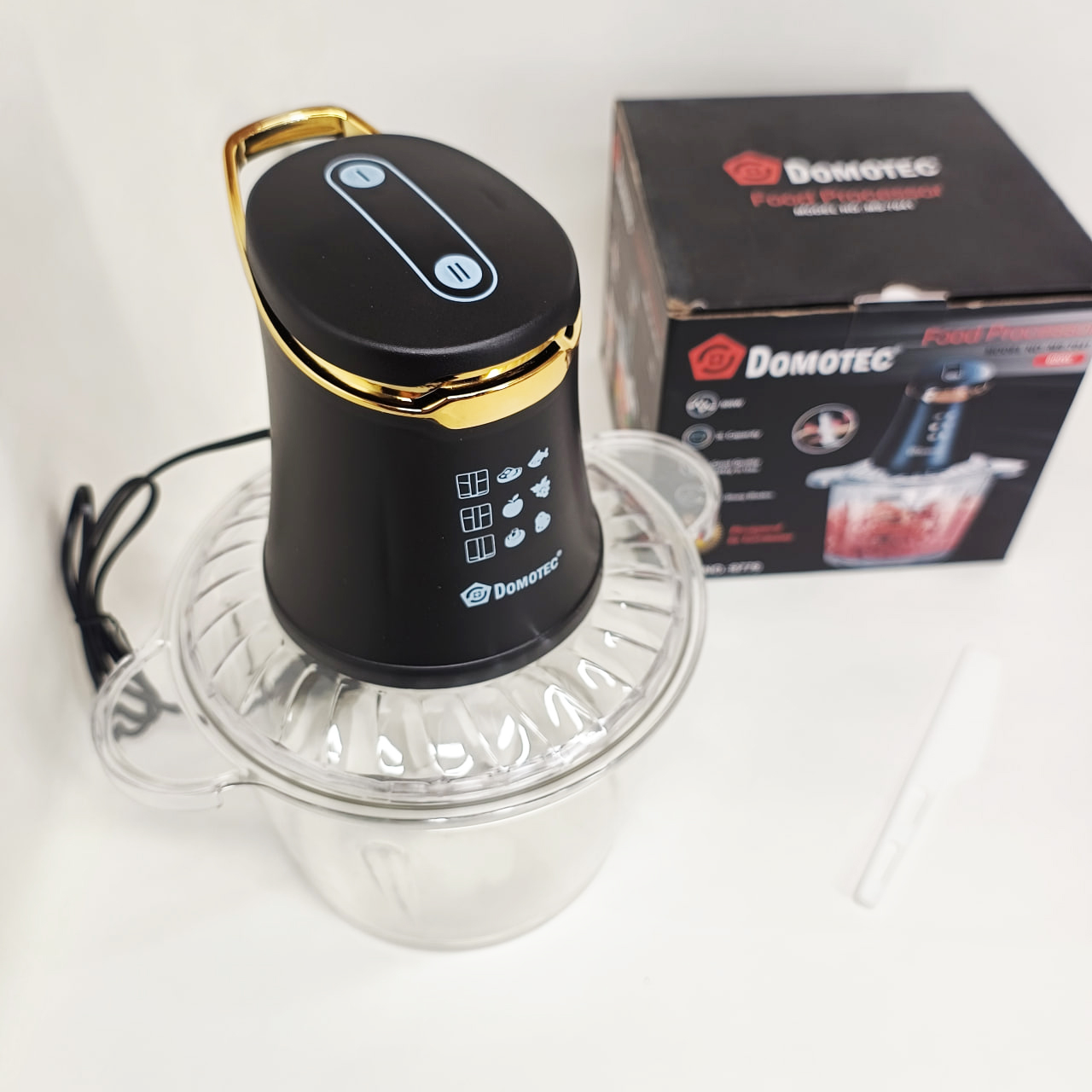 Електричний подрібнювач Domotec MS-7041 600 Вт 3 л з чашею - Зображення 4