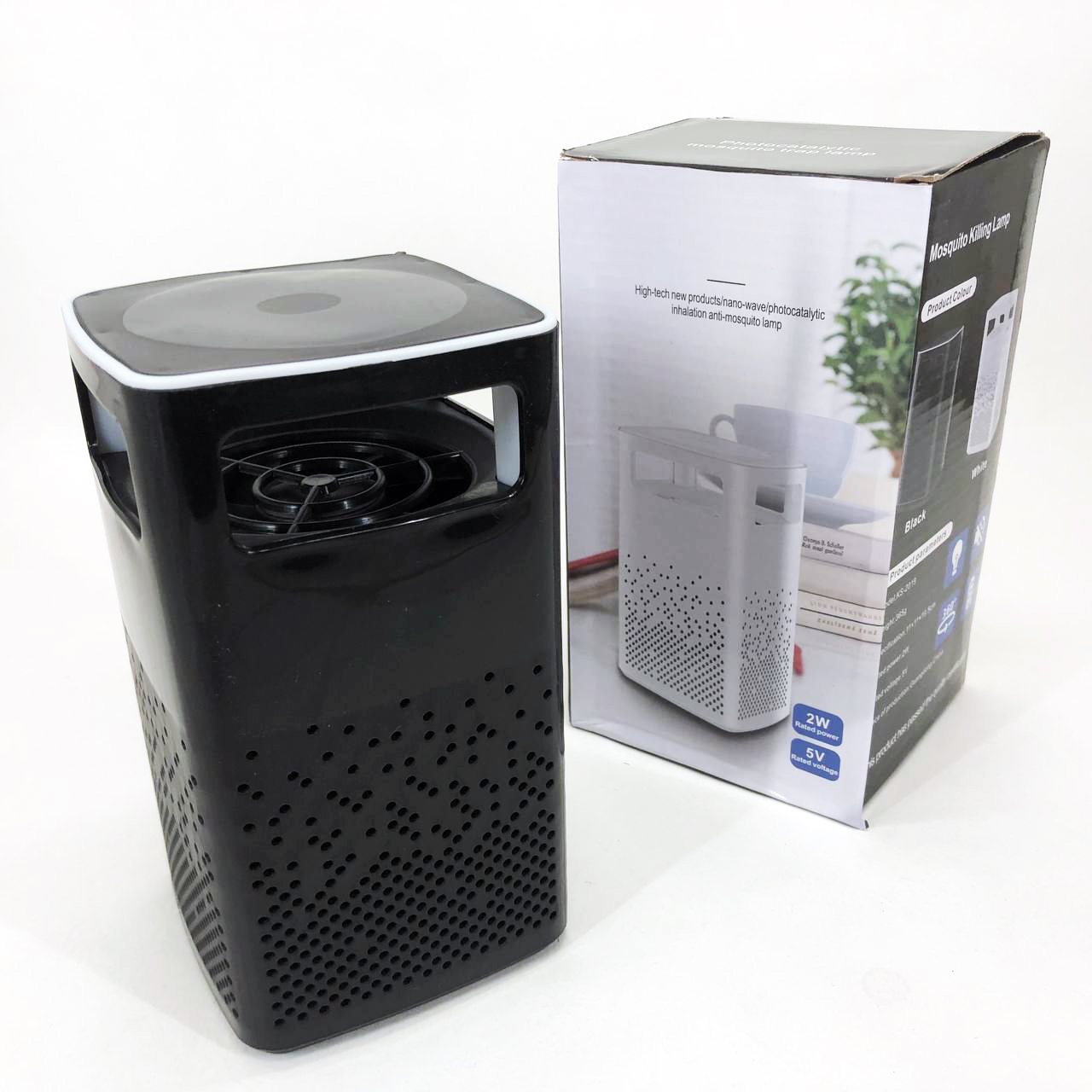 Лампа від комарів USB Bug Zapper Fly чорного кольору - Зображення 4