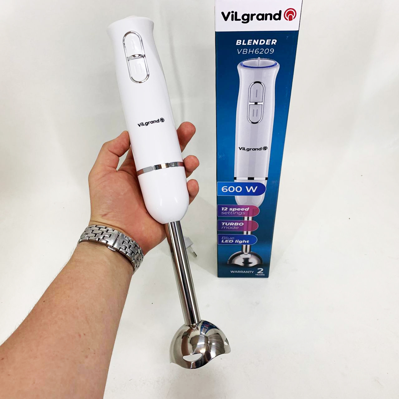 Блендер ViLgrand VBH6209 білого кольору - Зображення 2