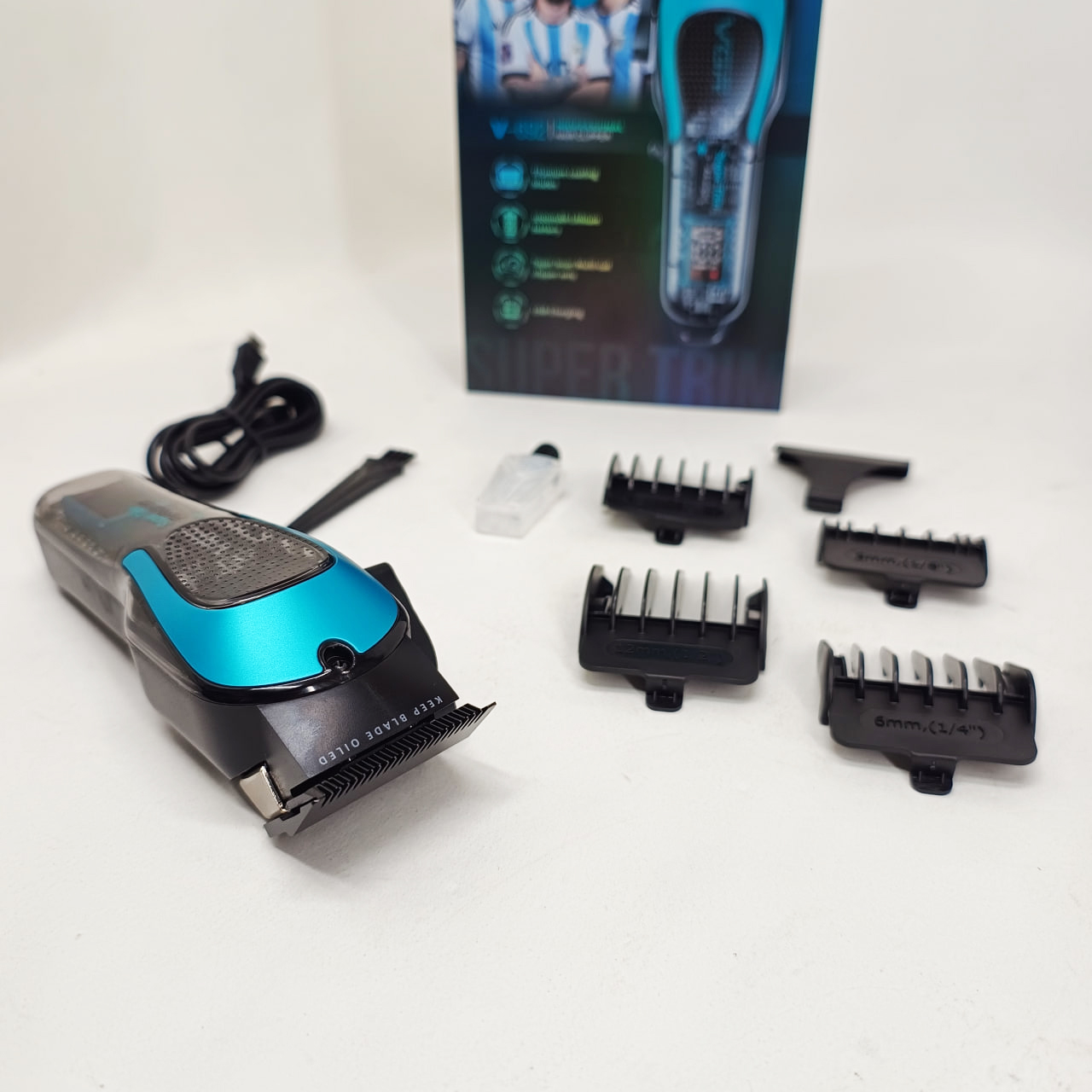 Акумуляторна машинка для стрижки VGR V-692 GREEN - Зображення 5