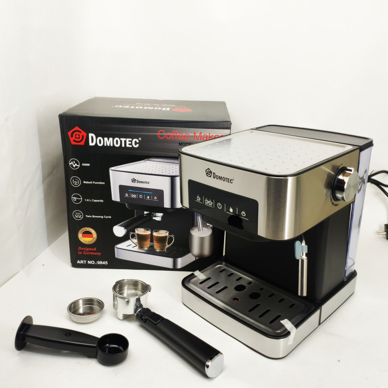 Кавоварка Domotec MS-136 1,6 л 850 Вт 15 Бар