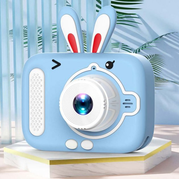 Дитячий цифровий фотоапарат X900 Rabbit блакитний - Зображення 5