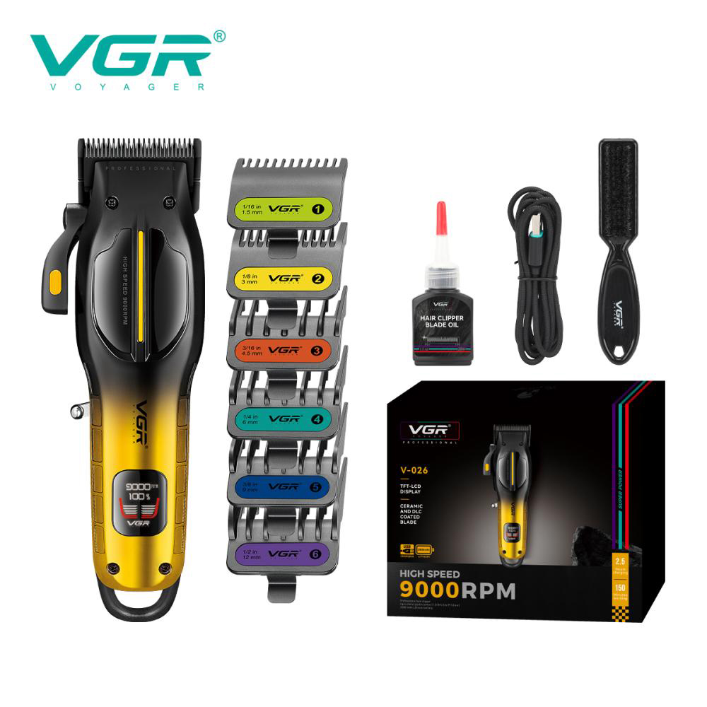 Акумуляторна машинка для стрижки VGR V-026 GOLD золотого колору