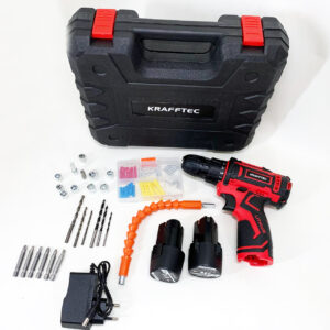 Акумуляторний шуруповерт KRAFFTEC 24 В з насадками