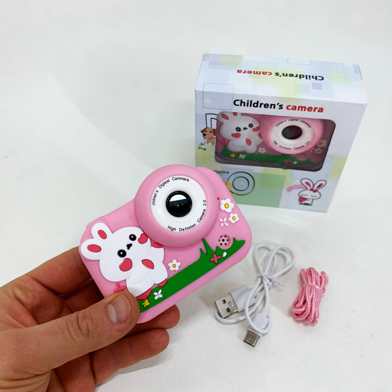 Дитячий фотоапарат M03 PINK RABBIT - Зображення 6