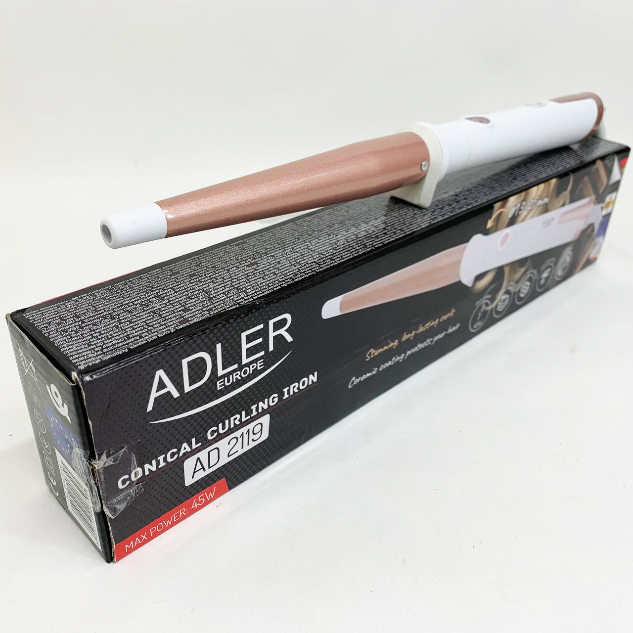 Плойка конічна Adler AD 2119 керамічна 45 Вт 13-25 мм - Зображення 4