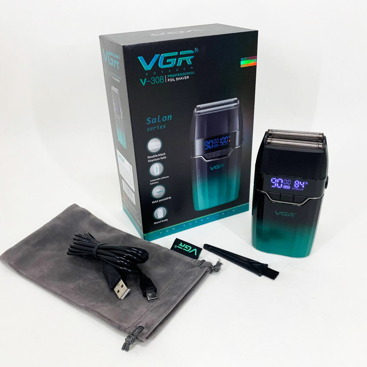 Електробритва VGR V-308 GREEN шейвер - Зображення 3