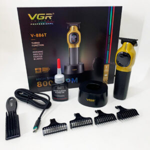 Тример VGR V-886T GOLD 8000 RPM з 4 насадками для стрижки волосся