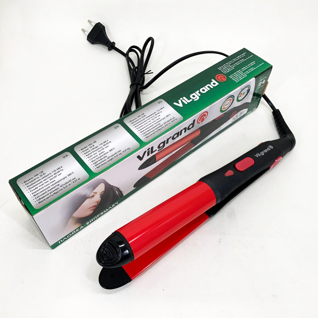 Щипці для волосся ViLgrand VHS-120 - Зображення 4