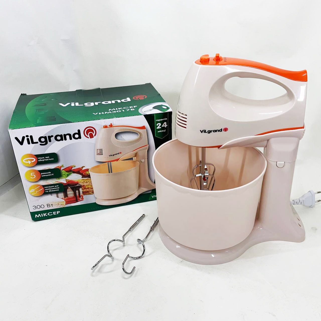 Міксер ViLgrand VHM3017B білого кольору